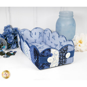  Scalloped Basket Kit - Blue Belle