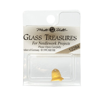 Mill Hill - 12284 Matte Light Topaz - Flat Bell Bead