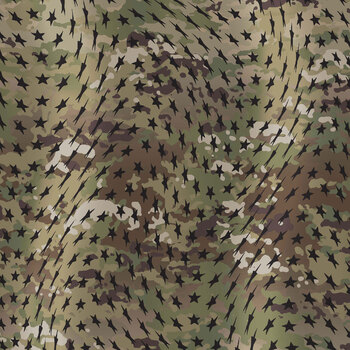 U.S. Army 2758-63 Green/Brown Starry Waves by A.E. Nathan