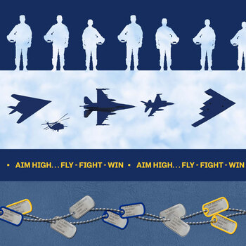 U.S. Air Force 2771-77 Royal Blue Stripe by A.E. Nathan
