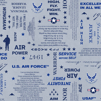 U.S. Air Force 2766-19 Slate Word Print by A.E. Nathan