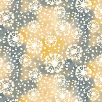 Make a Wish 5146-33 Amber Dandelions by Claudia McKinney for Blank Quilting