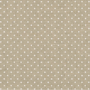 Raw Natural/White Dot 32 Count Linen Cross Stitch Cloth by Wichelt