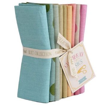 Tilda Seasonal Chambray Basics Spring Pastels  Fat Quarter Bundle Tone Finnanger for Tilda