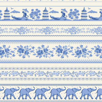 Something Blue TIL110170 Borders Blue by Tone Finnanger for Tilda