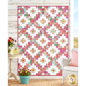  Layer Cake Ladder Quilt Kit - Zinnias
