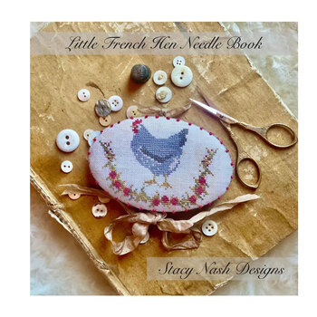 Little French Hen Needle Book Cross Stitch Pattern