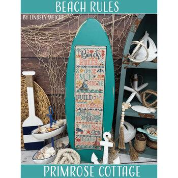 Beach Rules Cross Stitch Pattern