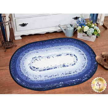  Jelly Roll Rug Kit - Blue Belle
