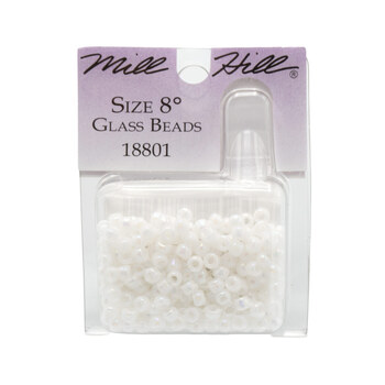 Mill Hill - Size 8 Glass Beads - White Opal 18801