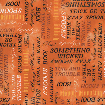 Happy Haunting 55182-3 Pumpkin by Windham Fabrics