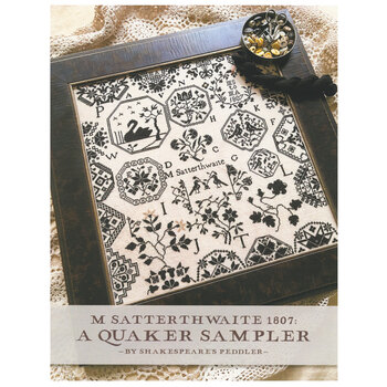 M Satterthwaite 1807: A Quaker Sampler Cross Stitch Pattern