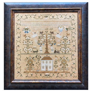 Maria Phinney 1832: Adam & Eve's House Cross Stitch Pattern