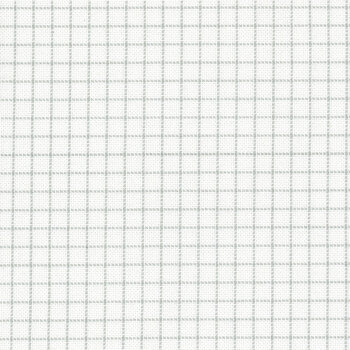 White/Grey Easy Count Grid 25 Count Lugana Cross Stitch Cloth by Zweigart