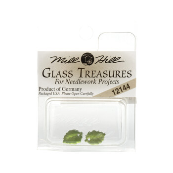 Mill Hill - Glass Treasures - Medium Leaf Matte Olive 12144