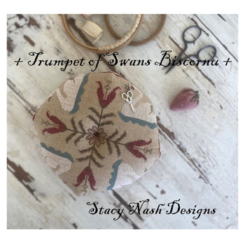 Trumpet of Swans Biscornu - Cross Stitch Pattern