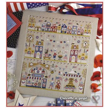 4th of July in the City Cross Stitch Pattern
