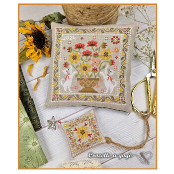 Summer Basket Cross Stitch Pattern
