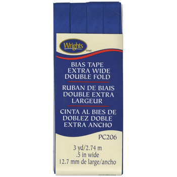 Extra Wide Double Fold Bias Tape - Yale