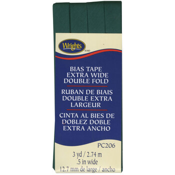Extra Wide Double Fold Bias Tape - Jungle Green