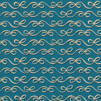 Corsage RS6062-15 Bows Teal by Ruby Star Society for Moda Fabrics