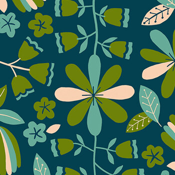 Corsage RS6057-14 Front Parlor Dark Teal by Ruby Star Society for Moda Fabrics