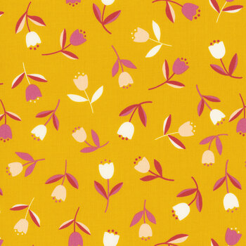 Corsage RS6060-12 Tiny Tulips Goldenrod by Ruby Star Society for Moda Fabrics