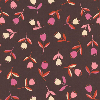Corsage RS6060-13 Tiny Tulips Eggplant by Ruby Star Society for Moda Fabrics