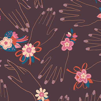 Corsage RS6058-13 Corsage Eggplant by Ruby Star Society for Moda Fabrics