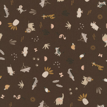 Wildly Cute Safari 39085-17 Safari Mix Soil by Elena Amo for Moda Fabrics