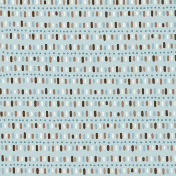 Wildly Cute Safari 39087-13 Tribal Stripes Sky by Elena Amo for Moda Fabrics