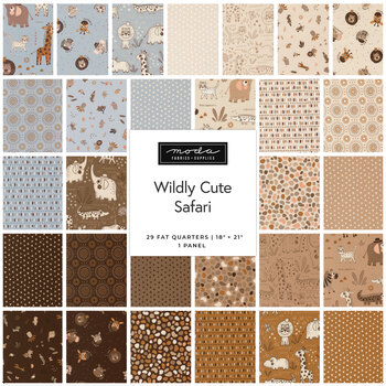 Wildly Cute Safari  Fat Quarter Bundle by Elena Amo for Moda Fabrics