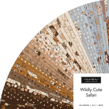 Wildly Cute Safari  Jelly Roll by Elena Amo for Moda Fabrics