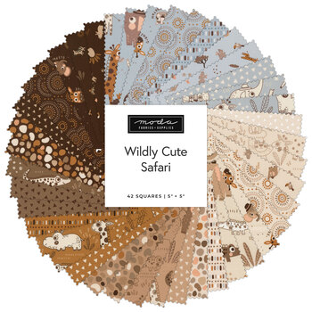 Wildly Cute Safari  Charm Pack by Elena Amo for Moda Fabrics
