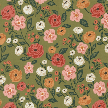 Garden Glam 5270-16 Petal Pusher Grass by Lella Boutique for Moda Fabrics