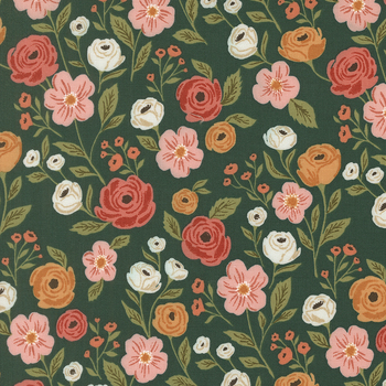 Garden Glam 5270-18 Petal Pusher Teal by Lella Boutique for Moda Fabrics