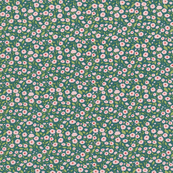Garden Glam 5271-18 Wild N Free Teal by Lella Boutique for Moda Fabrics