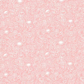 Garden Glam 5272-13 Flower Doodles Carnation by Lella Boutique for Moda Fabrics