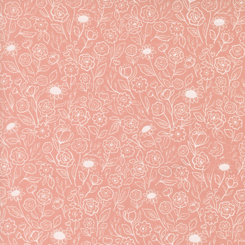 Garden Glam 5272-13 Flower Doodles Carnation by Lella Boutique for Moda Fabrics