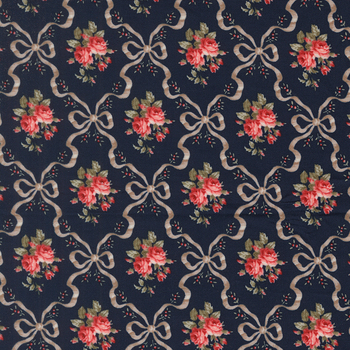 Blossom Jubilee 3091-16 Ribbon and Roses by Bunny Hill Designs for Moda Fabrics