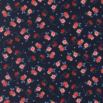 Blossom Jubilee 3094-16 Strawberry Party by Bunny Hill Designs for Moda Fabrics