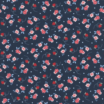 Blossom Jubilee 3094-16 Strawberry Party by Bunny Hill Designs for Moda Fabrics
