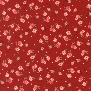 Blossom Jubilee 3094-21 Strawberry Party by Bunny Hill Designs for Moda Fabrics