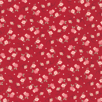 Blossom Jubilee 3094-21 Strawberry Party by Bunny Hill Designs for Moda Fabrics