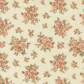 Dearly Beloved 44433-11 Rose Bouquet Lace by 3 Sisters for Moda Fabrics