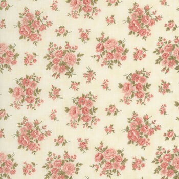 Dearly Beloved 44433-11 Rose Bouquet Lace by 3 Sisters for Moda Fabrics