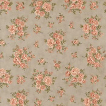 Dearly Beloved 44433-15 Rose Bouquet Whisper by 3 Sisters for Moda Fabrics