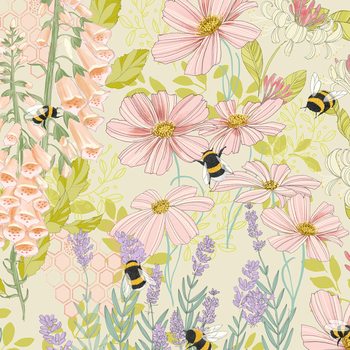 Pollinators 48810-11 Pollinators Cloud by Robin Pickens for Moda Fabrics