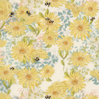 Pollinators 48811-11 Daisies Cloud by Robin Pickens for Moda Fabrics