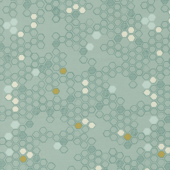 Pollinators 48815-16 Honeycomb Stream by Robin Pickens for Moda Fabrics